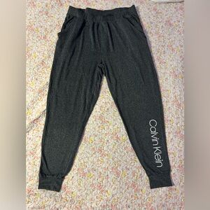 SOLD!! Calvin Klein Black/grey soft knit joggers